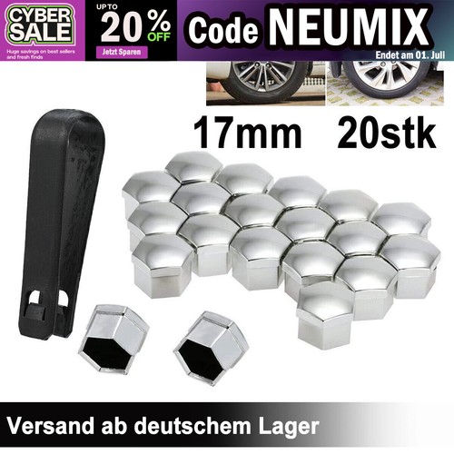 20x kappen set - 17mm, radmuttern