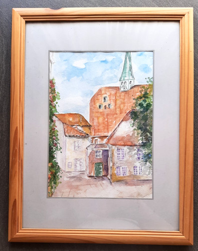 Gerahmtes bild aquarell - bild,