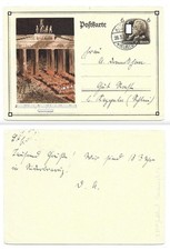 Dt. Reich - Postkarte "Deutschland 30. Januar 1933", gelaufen 28.3.1934