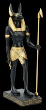 Anubis Figur mit Stab -