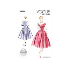 Vogue Schnittmuster V2123 - Vintage ca. 1954 - Kleid, Abendkleid - Cocktailkleid
