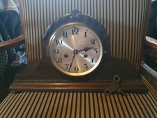 alt DUFA Buffet Uhr Tisch Kamin Deutsche Uhrenfabrik antik Voll Funktionsfähig