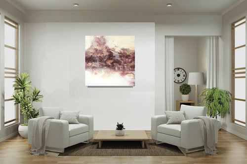 Rot abstrakt malerei - malerei, kunst