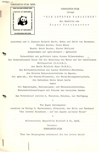 Die letzten paradiese - letzten,
