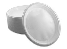 1000 x Plastikteller Ungeteilt Rund Einweg Menüteller Weiß Plastik Party Teller