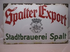 Altes Emailschild  SPALTER