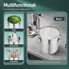 21L Edelstahl Luftdichter Kanister Lebensmitteln Küchengetreidebehälter + Deckel