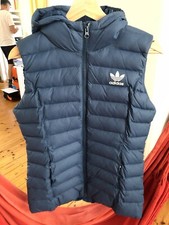 Adidas Weste Stepp Blau Kapuze Gr.38
