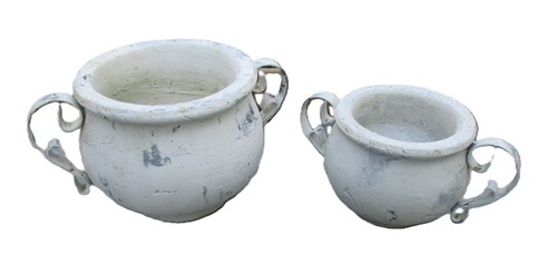 2er set blumentopf mit henkel - 2er,