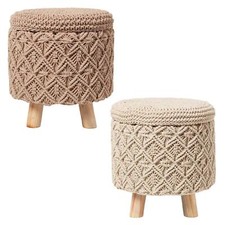 Makramee Strickhocker mit