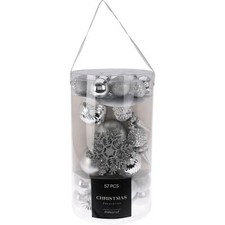 Weihnachtskugeln Silber