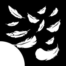 Feder ✔ XXL ✔ 10 Stück ✔ Wandtattoo ✔ Auto Aufkleber ✔ Deko ✔  Wandaufkleber ✔ W