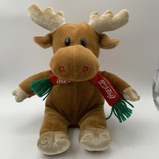 McDonalds Singender Elch Rudi 2001 Coca Cola Vintage Stoff- Plüschtier Sammler