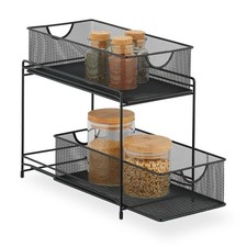 Küchen organizer Küchenregal Schubladenregal Vorratsregal 2 Körbe Metall
