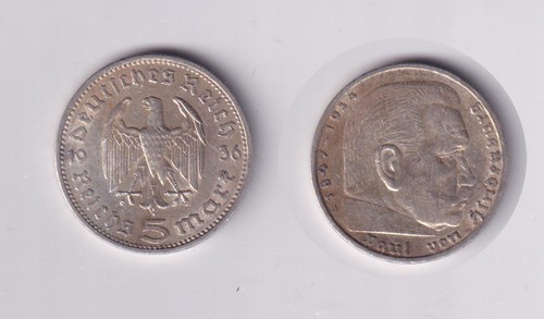 Silbermünze hindenburg - silbermünze, 5