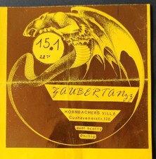 Zaubertanz 1993 Flyer Hamburg Hornbachers Villa Early Goa Psychedelic Techno