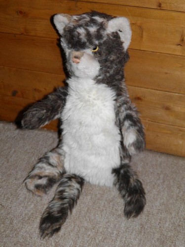 Vintage handpuppe katze - katze, "jolly