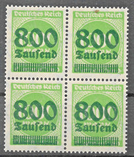 Deutsches Reich ZIFFERN 308 Aa II postfrisch als Einheit (INFLA Berlin)