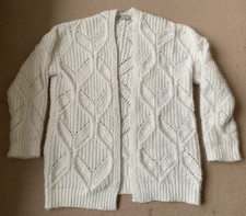 weiße Damen Jacke Strickjacke