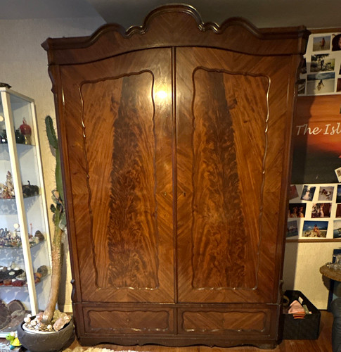 Holz kleiderschrank braun - kleiderschrank,