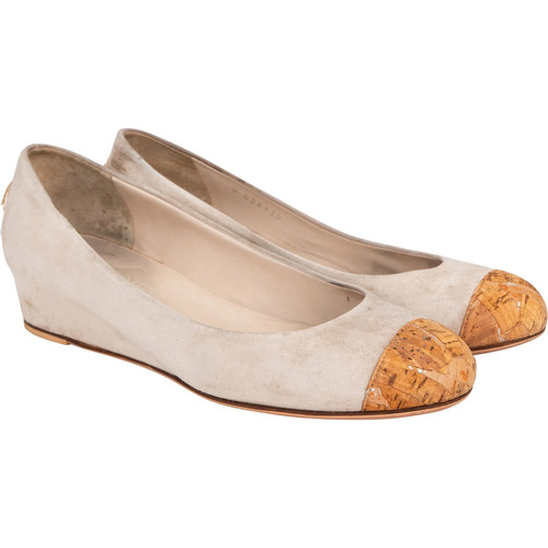 Chanel beige suede cork - beige, cap