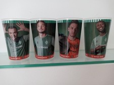 Werder Bremen 4 x Becher, Ducksch/Pavlenka/Keita/Stark, 0,5L, sehr guter Zustand