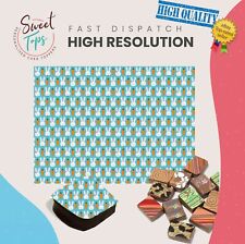 Schokoladen Transferbogen (Osterhasen, Karotte) essbar für Deko DIN A4