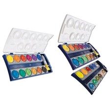 Pelikan Farbkasten K12 oder K24 Wasserfarbe Deckfarbkasten Tuschkasten Malkasten