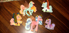 5 Vintage Galupy Mini Flocked