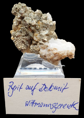 Pyrit auf dolomit - pyrit, xx
