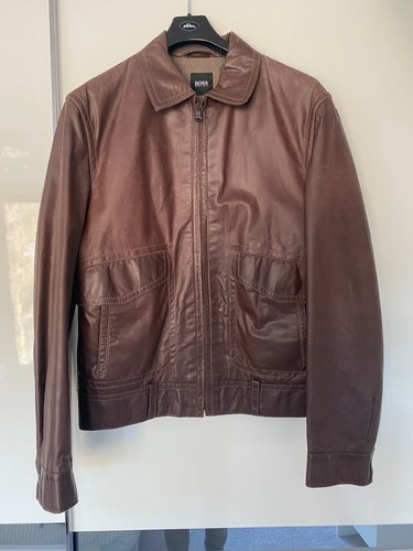 Hugo boss lederjacke - hugo,