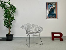 Original Harry Bertoia 421 Diamond Chair Chrom, neuwertig | Knoll Design Sessel
