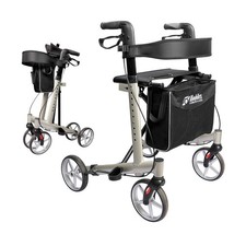 Mobilex Panther 2 Rollator, Alu Leichtgewicht, nur 6.8kg, faltbar, Rückengurt
