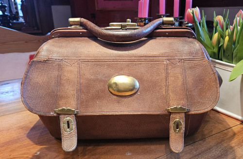 Antike leder bügeltasche - antike, |
