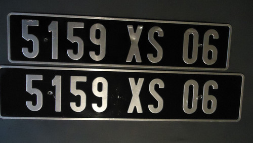 Oldtimer nummernschild kfz - 2,