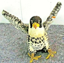 steiff 2615/28 (neu: 505256): Falke Faky 28cm Studiotier Flügel drehbar KF wNEU