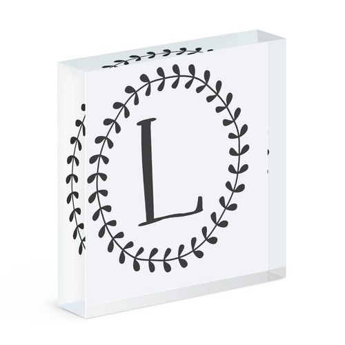Buchstabe blumenkranz - buchstabe, l