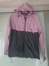 Damen Jacke Crane Regenjacke Lila Grau L Reißverschluss Kaputze