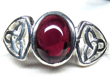 Granat ring 925 - 925, silber