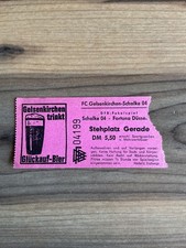 Ticket Eintrittskarte Schalke