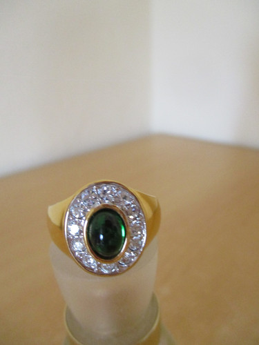 Damen ring 18 - gr., vergoldet