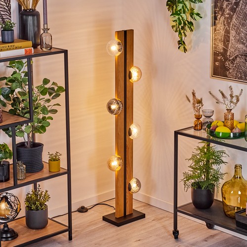 Stehleuchte aus holz - aus,