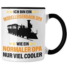Trendation - Modeleisenbahn Opa Geschenk Tasse Spruch Geschenk Geschenkidee Opa