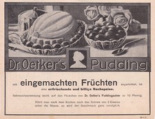 Dr. Oetker Werbung / Reklame 1910  Dr. A. Oetker -Fabrik - Bielefeld