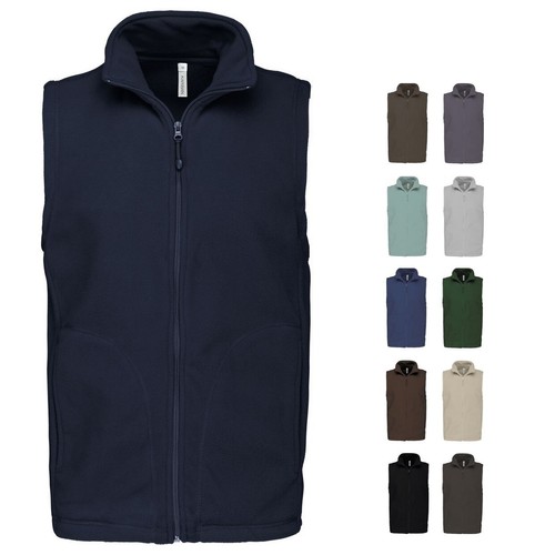 Herren microfleece gilet - herren,