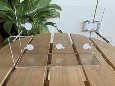 Prospekthalter Flyerhalter aus Acryl - Tisch Wand - zum Aufkleben 