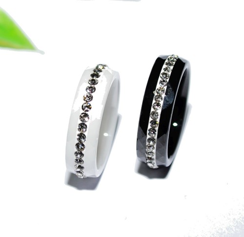 Keramik ring strass - keramik,