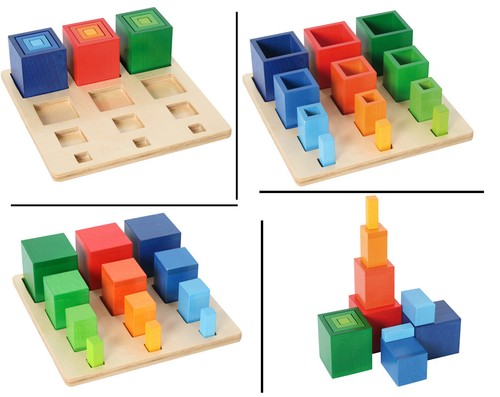 Sortierspiel farbige becher - sortierspiel,
