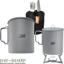 ESBIT TITAN TOPF + DECKEL 750 ML OUTDOOR GESCHIRR BW KOCHGESCHIRR ESSGESCHIRR