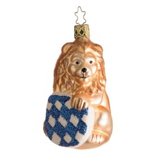 Christbaumkugel Figur "Bayerischer Löwe" Christbaumschmuck Glas Weihnachten